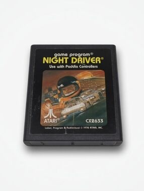 Night Driver 🔥 Atari 2600 🕹 Vintage Video Game
